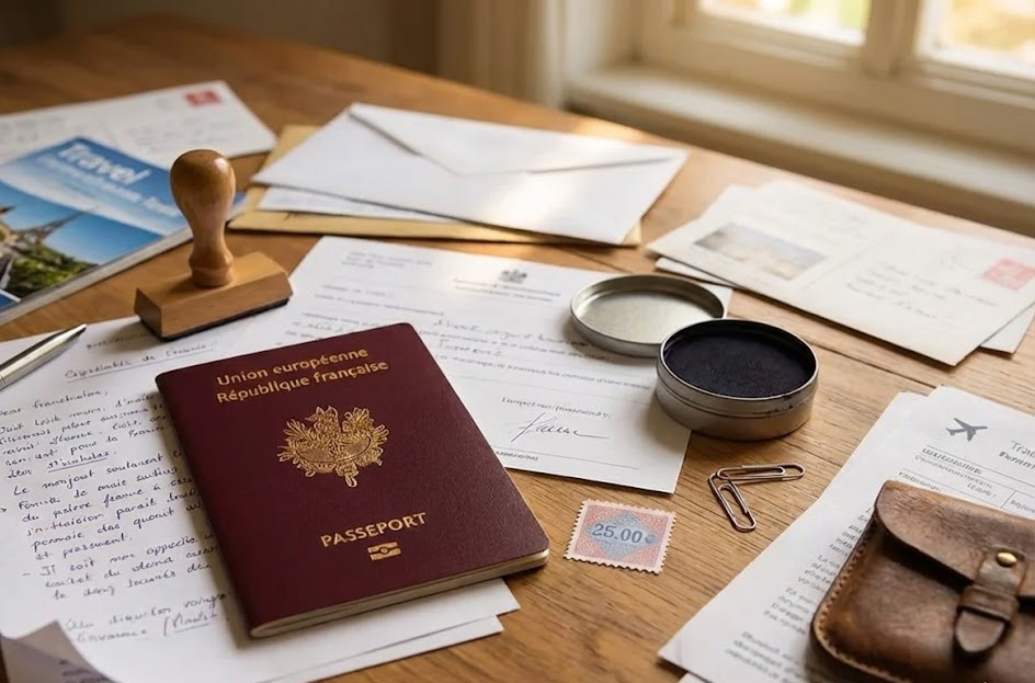 Passeport avec timbre fiscale